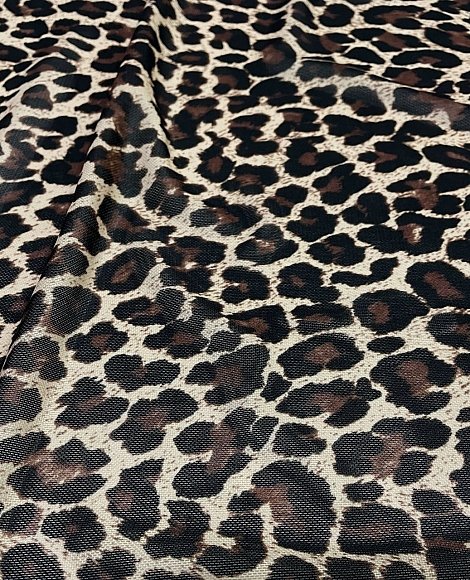 Сетка принт лео корич\шоколад