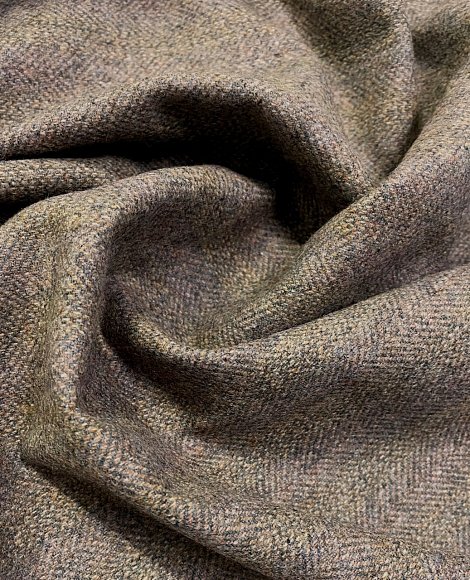 Твид елка меланж беж\сирень