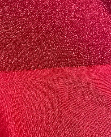 Трикотаж люрекс красный