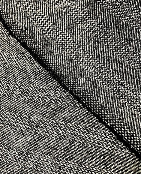 Твид елка меланж серый